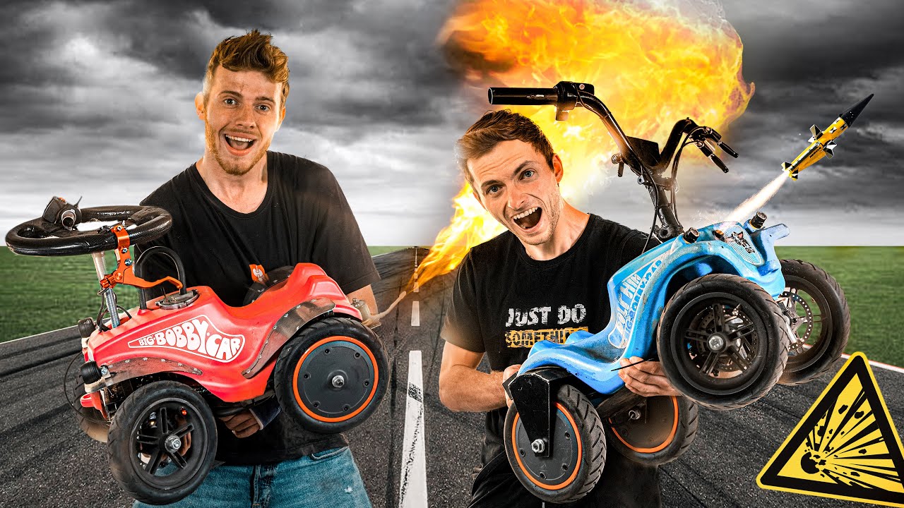 Wir bauen die GEFÄHRLICHSTEN BOBBY CARS der Welt