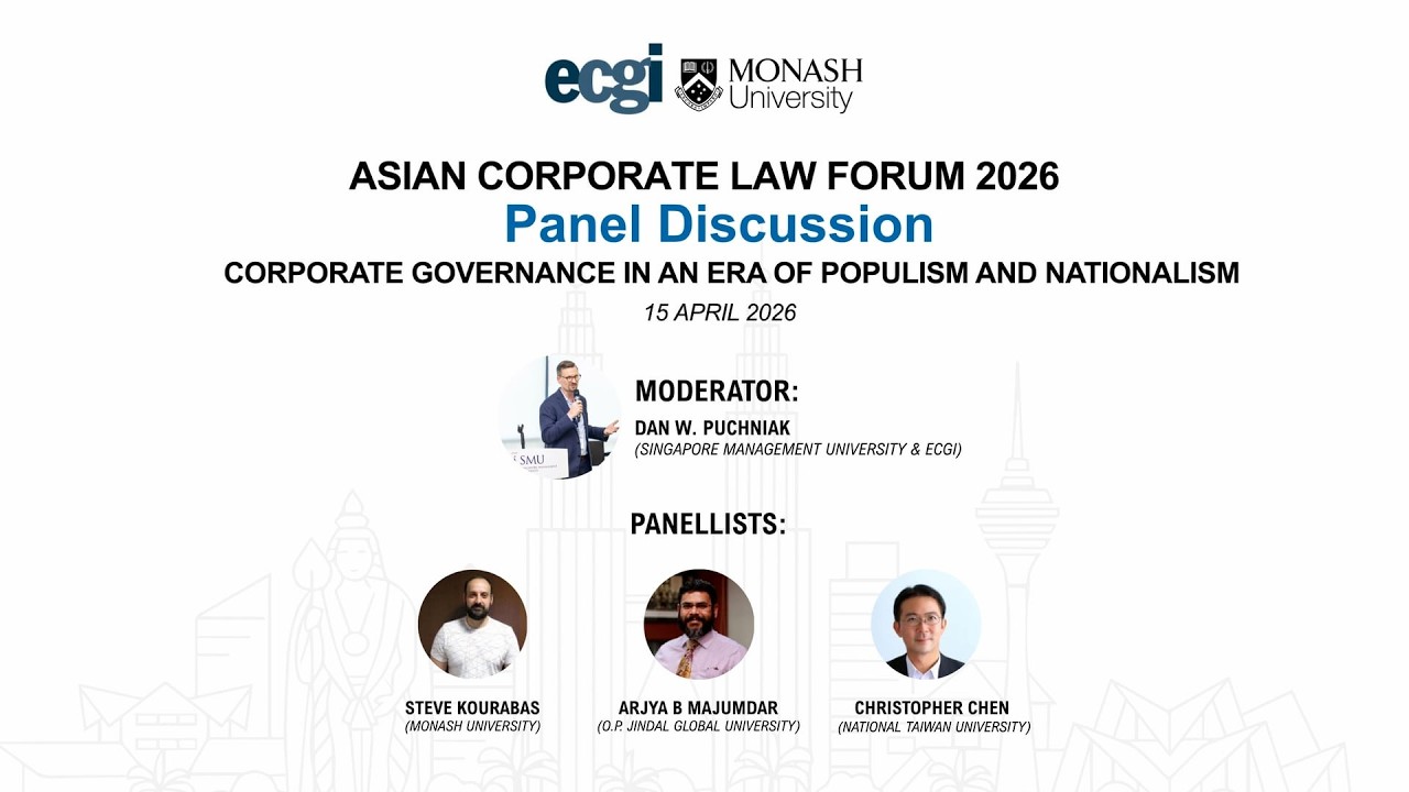 ACLF 2026 | Panel Discussion | Corporate Governance in an Era of Populism and Nationalism