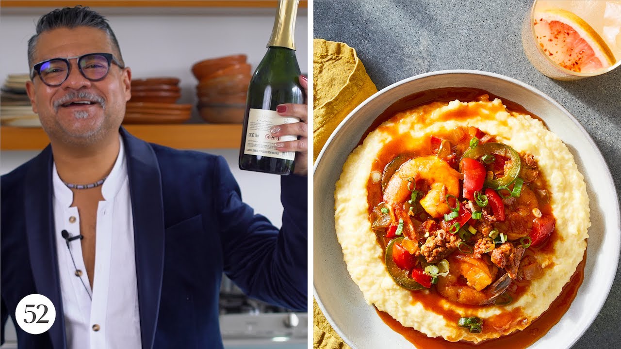 Sweet, Spicy, & Saucy: Shrimp & Masa Grits with Chorizo | Sweet Heat with Rick Martinez