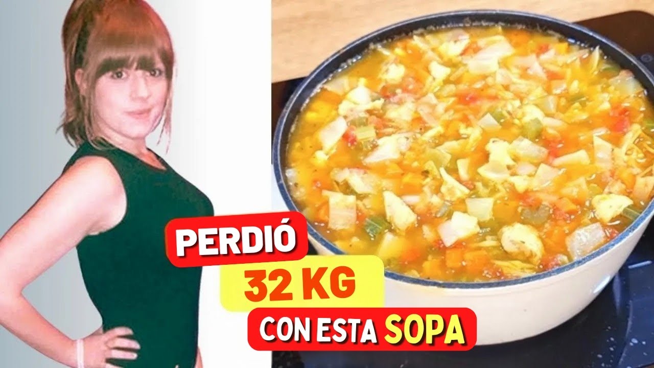 SOPA PARA ADELGAZAR - &iexcl;PERDI&Oacute; 32 kg con ella! Baja en Calor&iacute;as y Carbohidratos, F&aacute;cil y Saludable