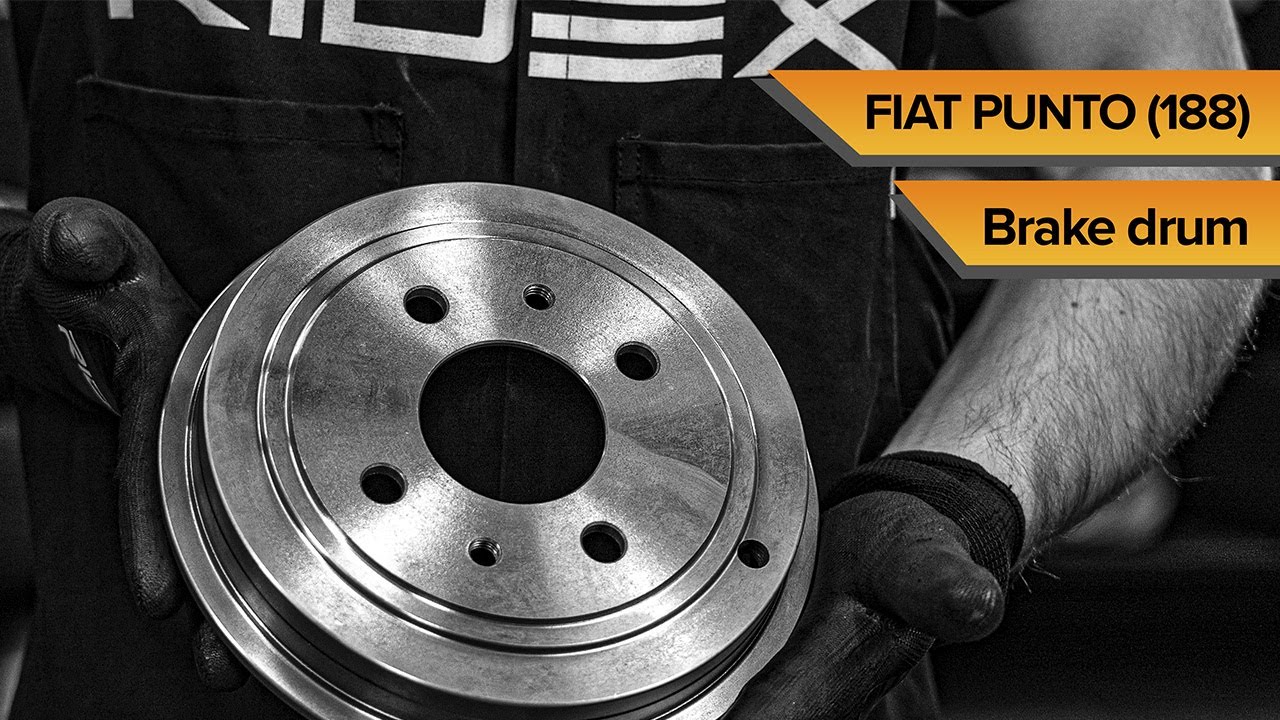 Как заменить задний тормозной барабан на Fiat Punto II (188) | TUTORIAL RIDEX