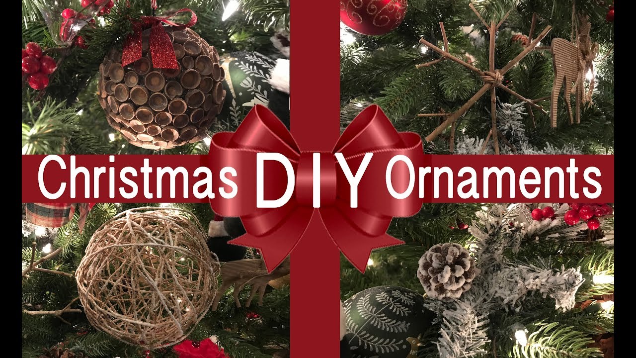 Rustic DIY Ornaments on a Budget