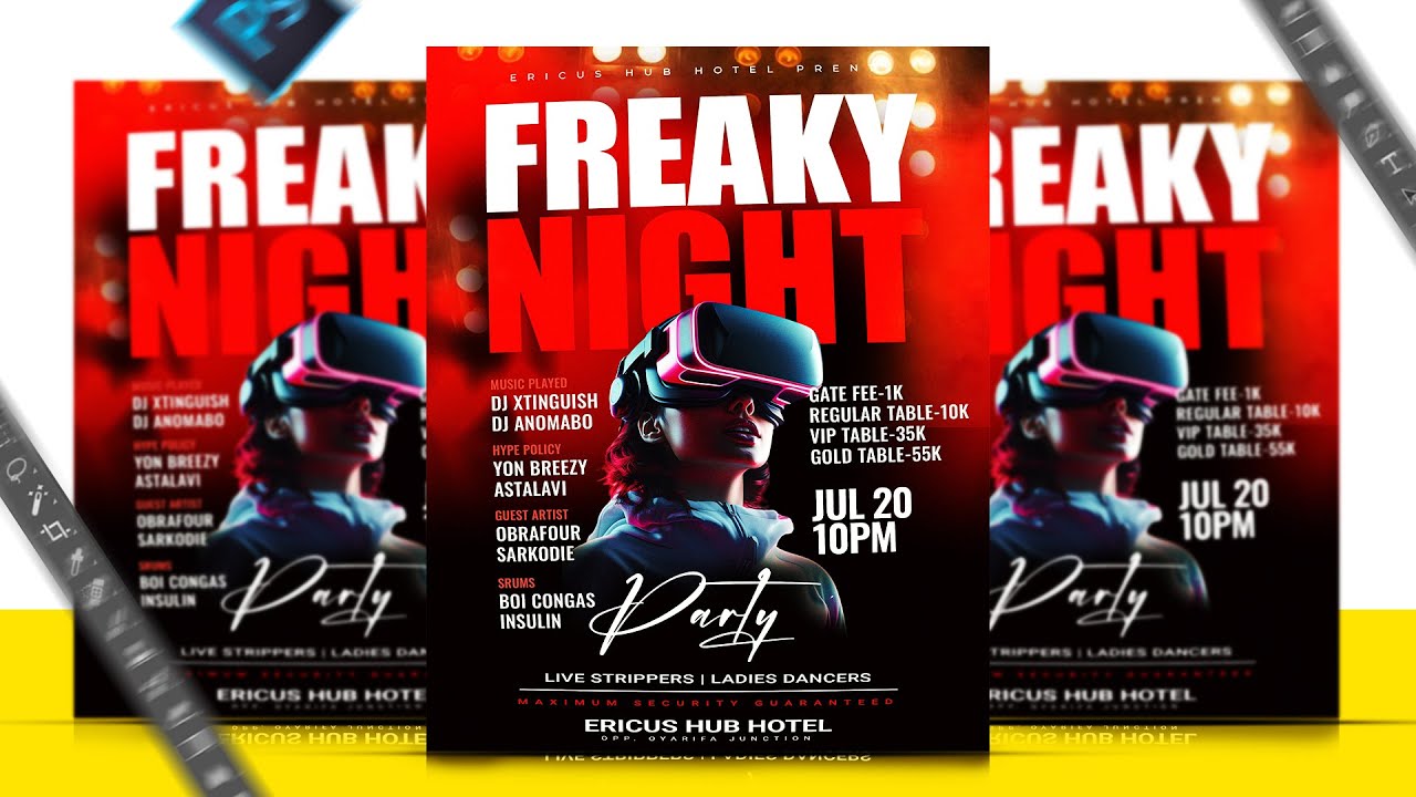 Adobe Photoshop Party Flyer Tutorials