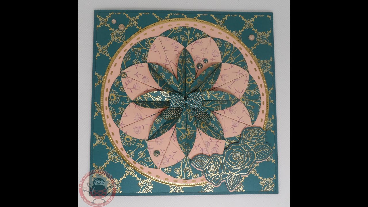 Carte Rosace en origami