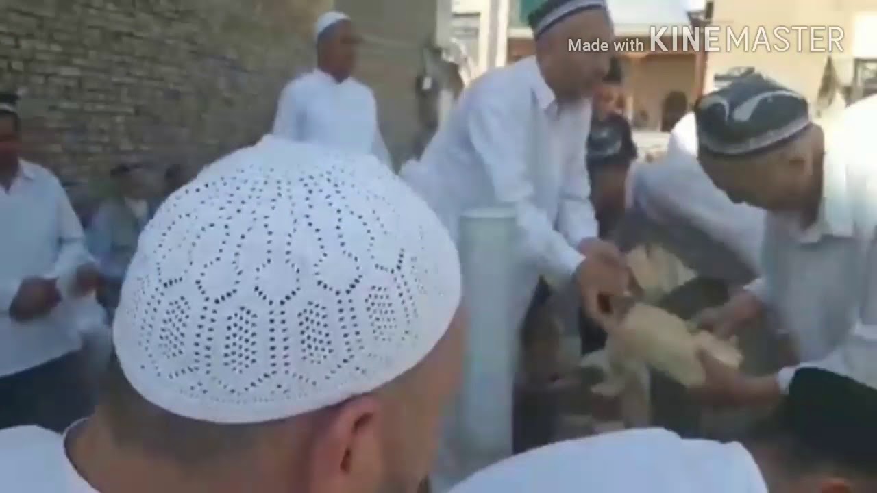 Marg'ilon shahar Xonaqoh jome' masjidida yangi bino uchun g'isht qo'yish marosimi