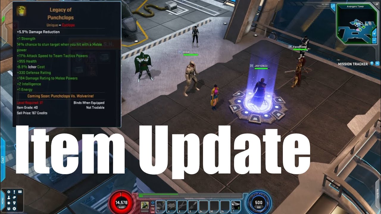 Marvel Heroes Omega - Small Update (Item Stats)