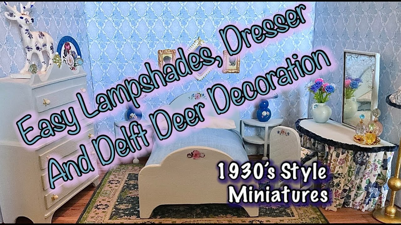 Recreating 1930s Dollhouse Furniture: A Kage & Strombecker Style Master Bedroom DYI and Tour