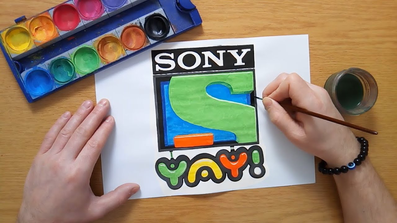 SONY YAY! logo - painting