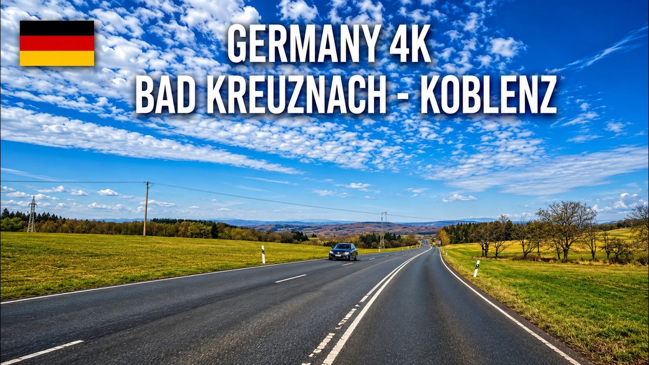 Driving in Germany in Rheinland Pfalz Bad Kreuznach to Koblenz