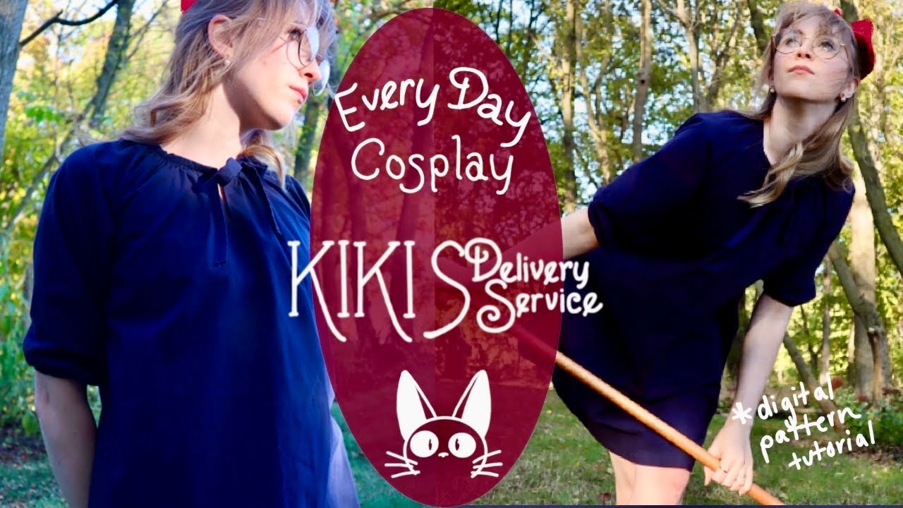 Learning How to Sew with Digital Patterns ft.  Thermal Printer| Kiki's Delivery Service Cosplay