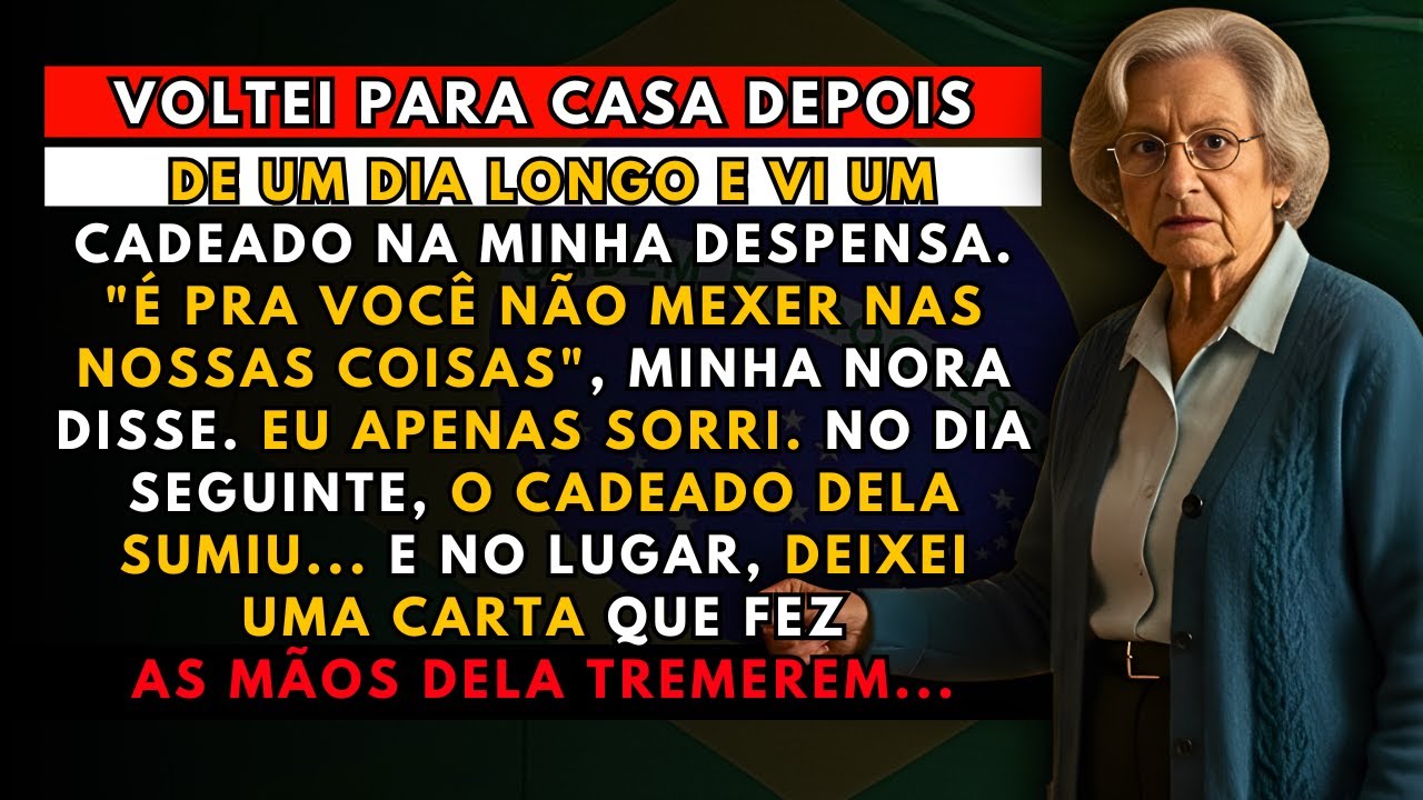 A HISTÓRIA REAL DESTA AVÓ👵Minha Nora Trancou a Despensa, Eu Tirei o Cadeado e Deixei Um Recado...