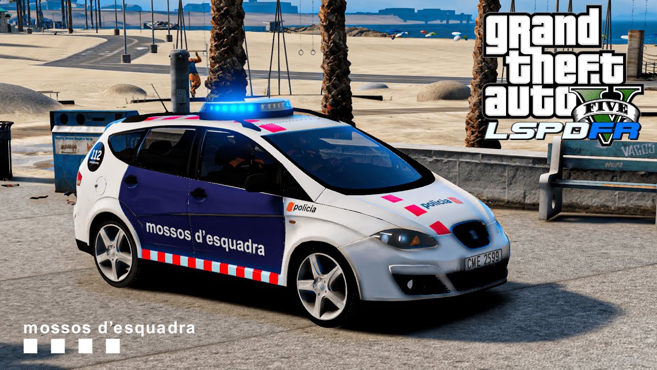 GTA V - LSPDFR #41 Mossos d'Esquadra USC | Encontramos una arma en la playa