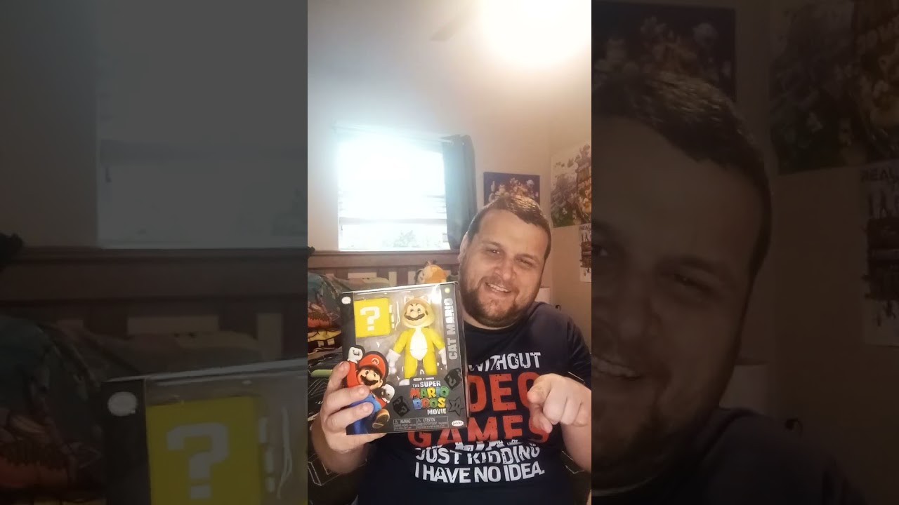 My birthday and my entire super Mario Bros movie action figures plus super Mario Galaxy movie. 