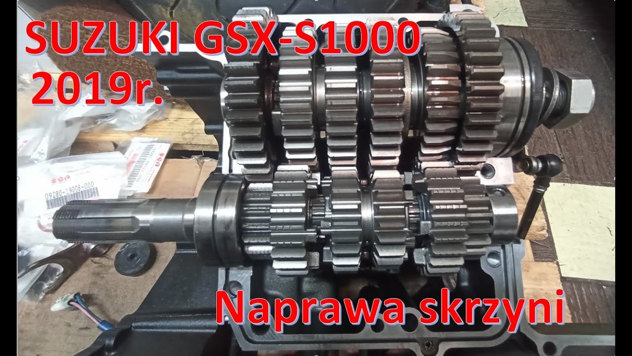 SUZUKI GSX-S1000F na serwisie (cz.2) - naprawa skrzyni, składanie silnika, synchro,  TPS i STP 💪
