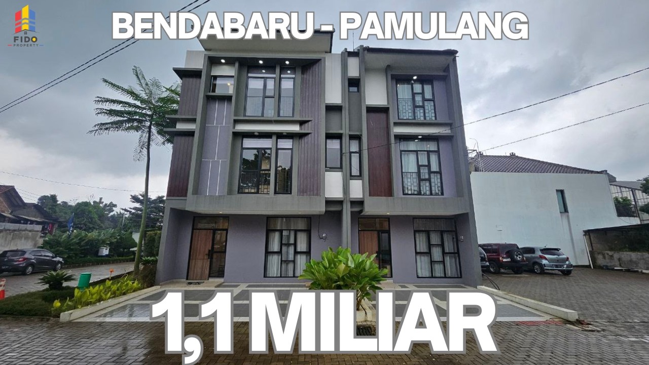 Rumah 3 Lantai Benda Baru Pamulang Tangerang Selatan Harga 1,1 Miliar