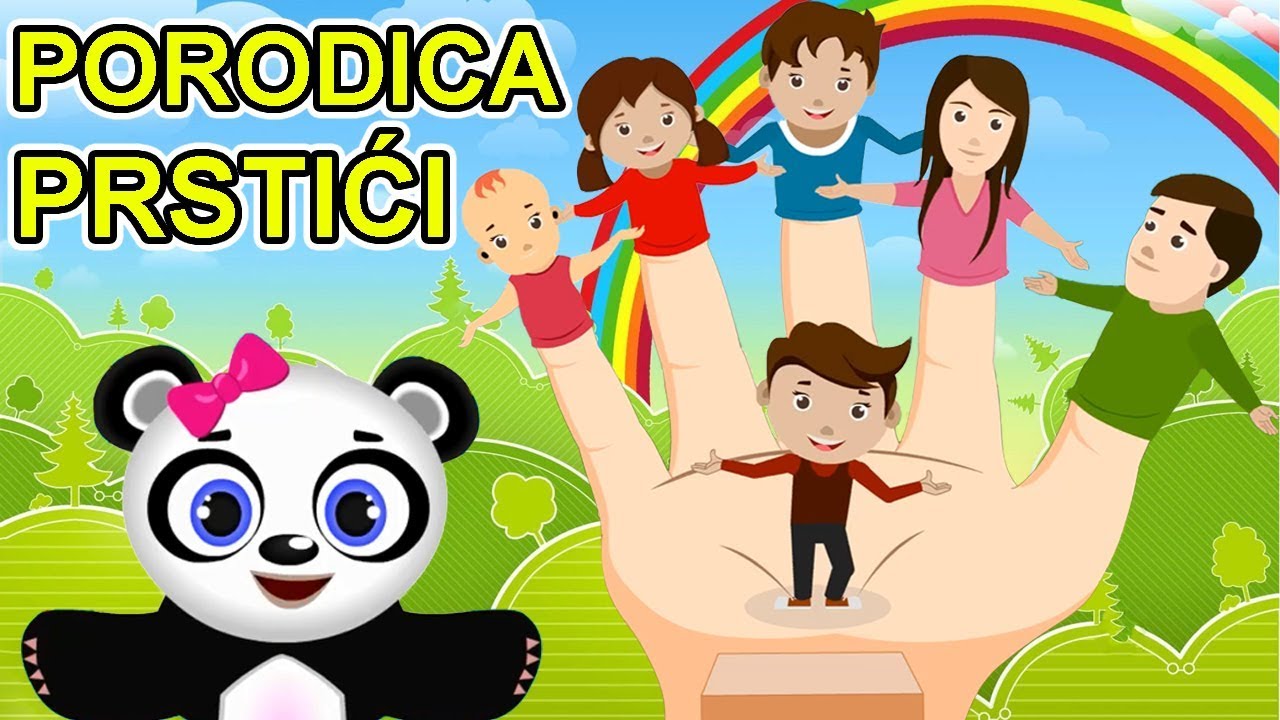 Porodica prstići - PANDA verzija | HIT pesmica za decu | Finger Family Song | Dečija pesma | Muzika