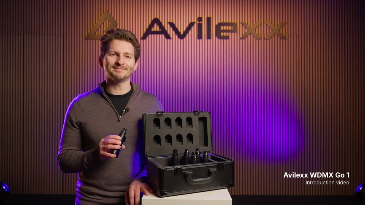 Avilexx - WDMX Go 1 introduction video (wireless DMX transmitter and receiver)