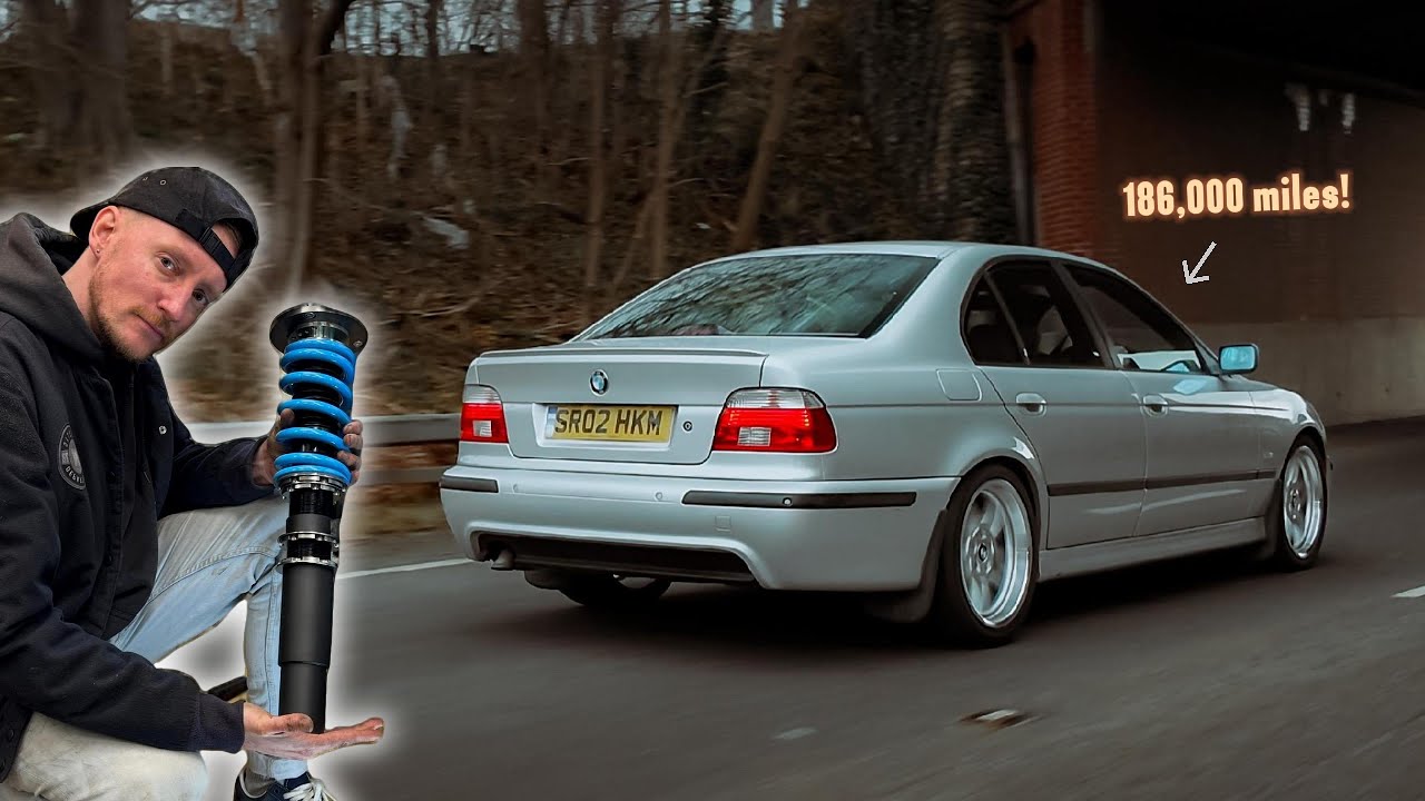 BMW E39 5 серии с механической коробкой передач засиял!.. Койловер и обновление дисков