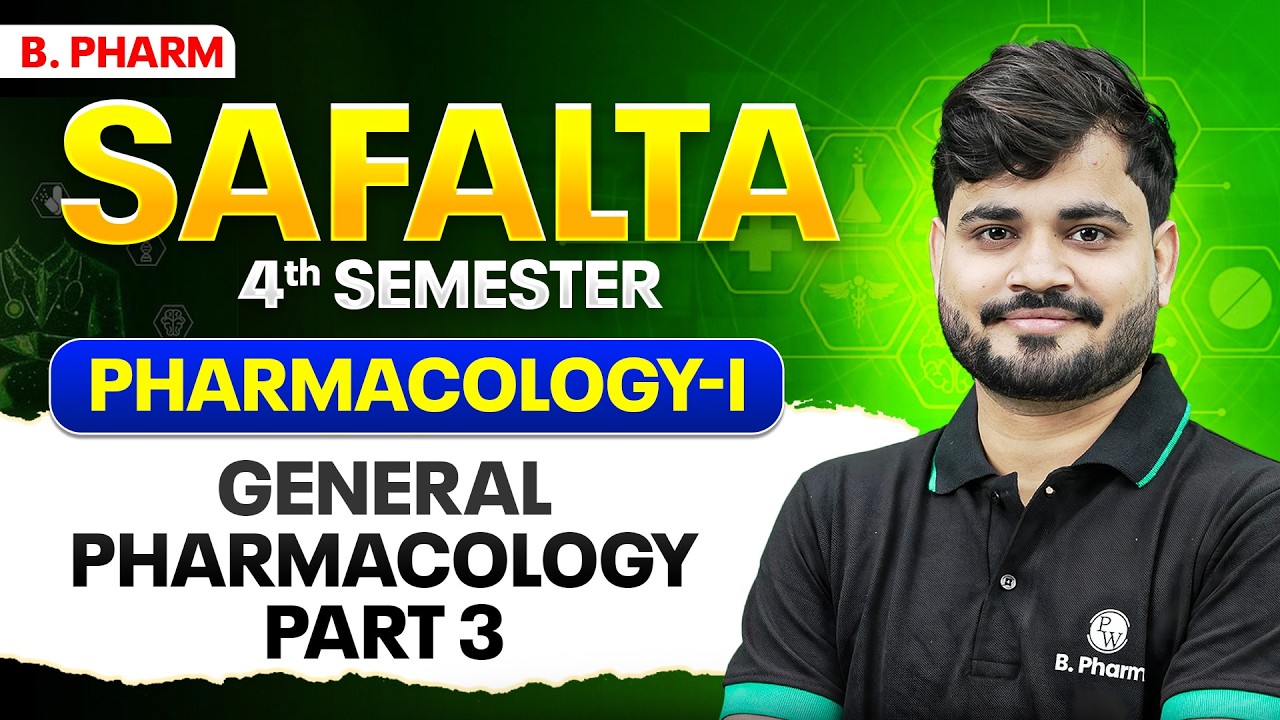 Pharmacology-I | General Pharmacology - 3 | B Pharm 4th Sem | B Pharm