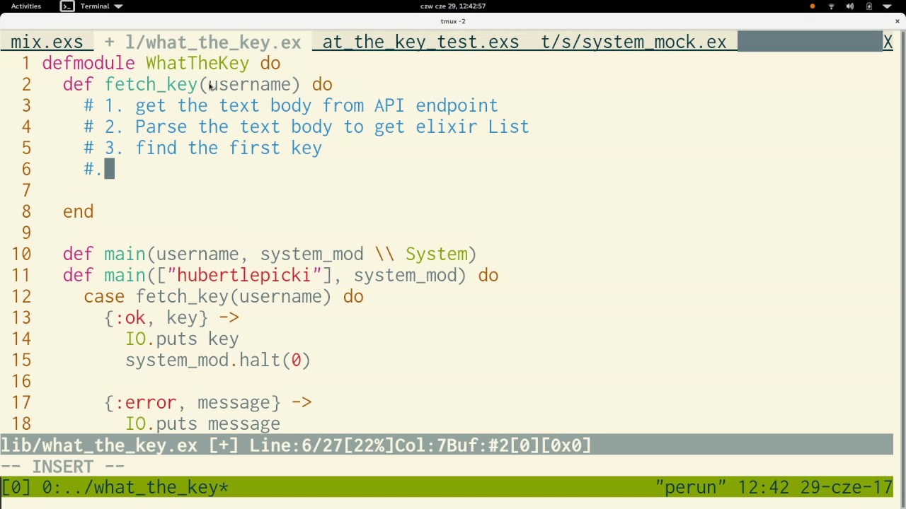 AmberCasts #3: TDD Elixir command-line application with ExUnit