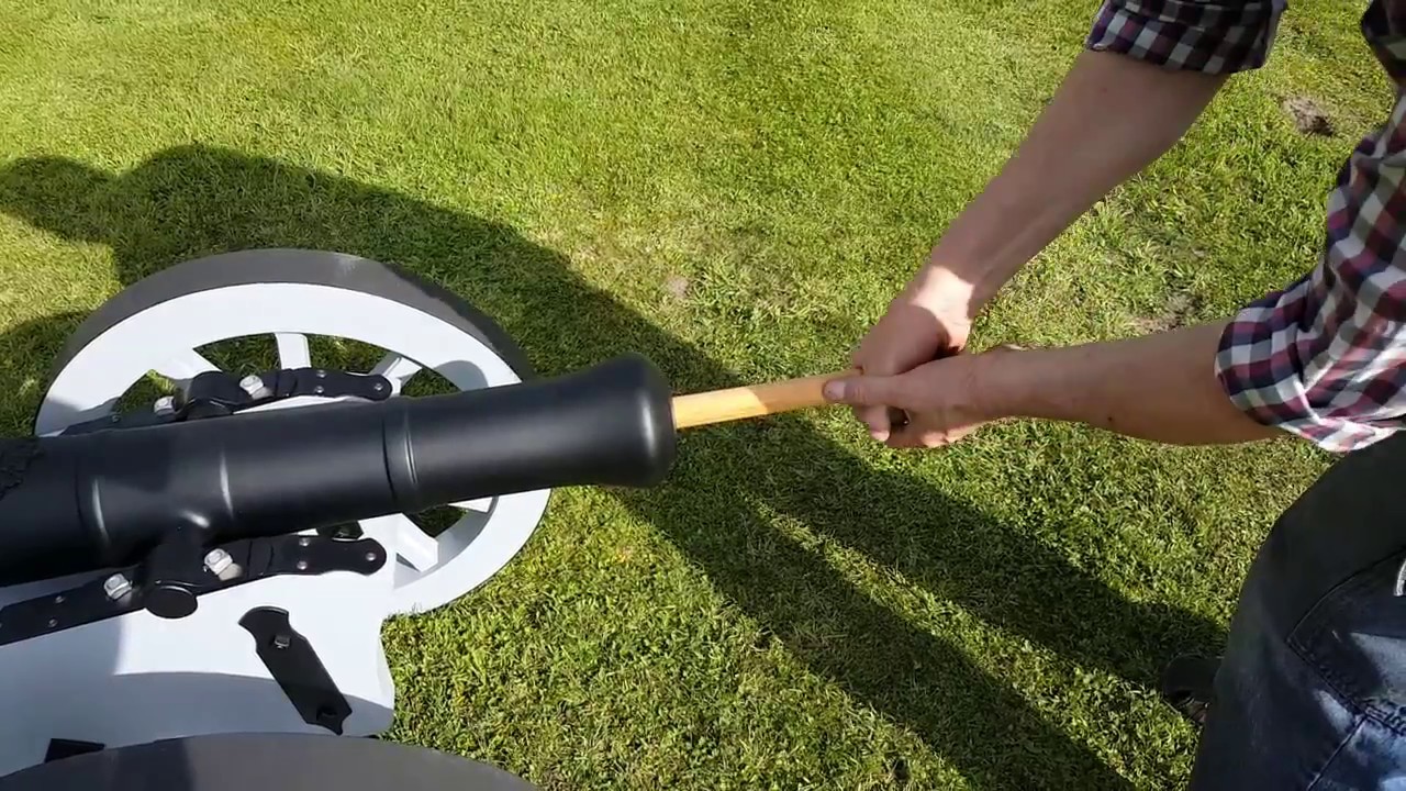 Vorderladerkanone cal.32 mm laden & schießen