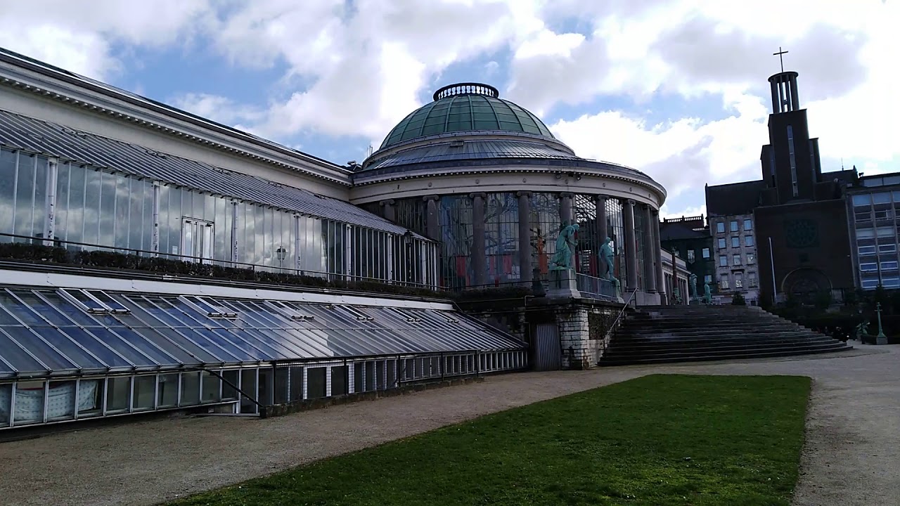 Inside Le Botanique/Kruidtuin in Saint-Josse-ten-Noode Brussels March 2019