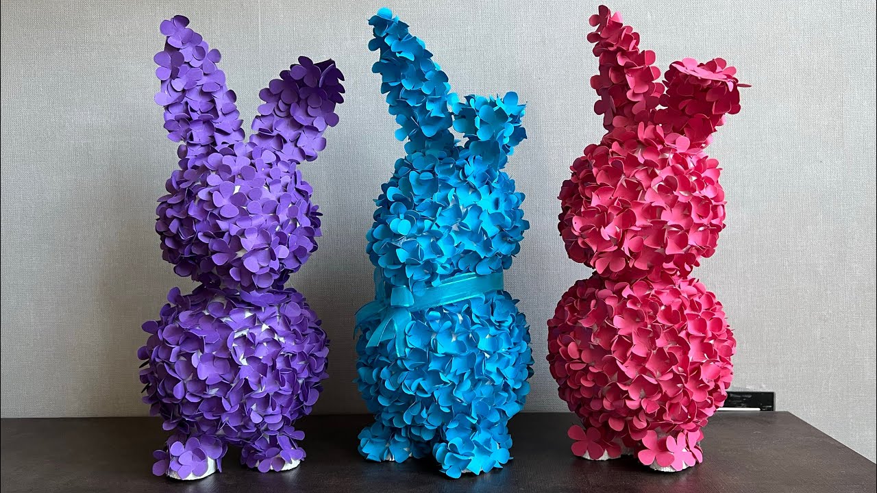 DIY PAPER BUNNY| Зайчик для декора своими руками