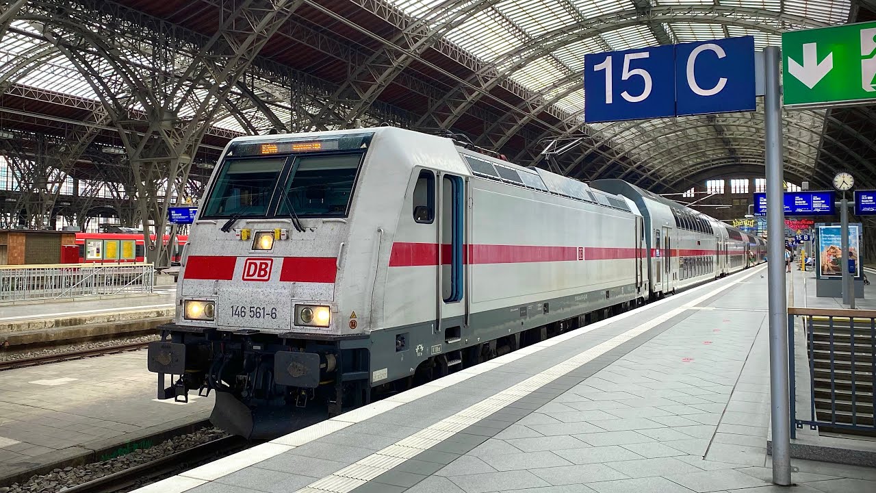 Trains in Leipzig Hauptbahnhof! 🌸 (Trainspotting Video, Sachsen, Germany)