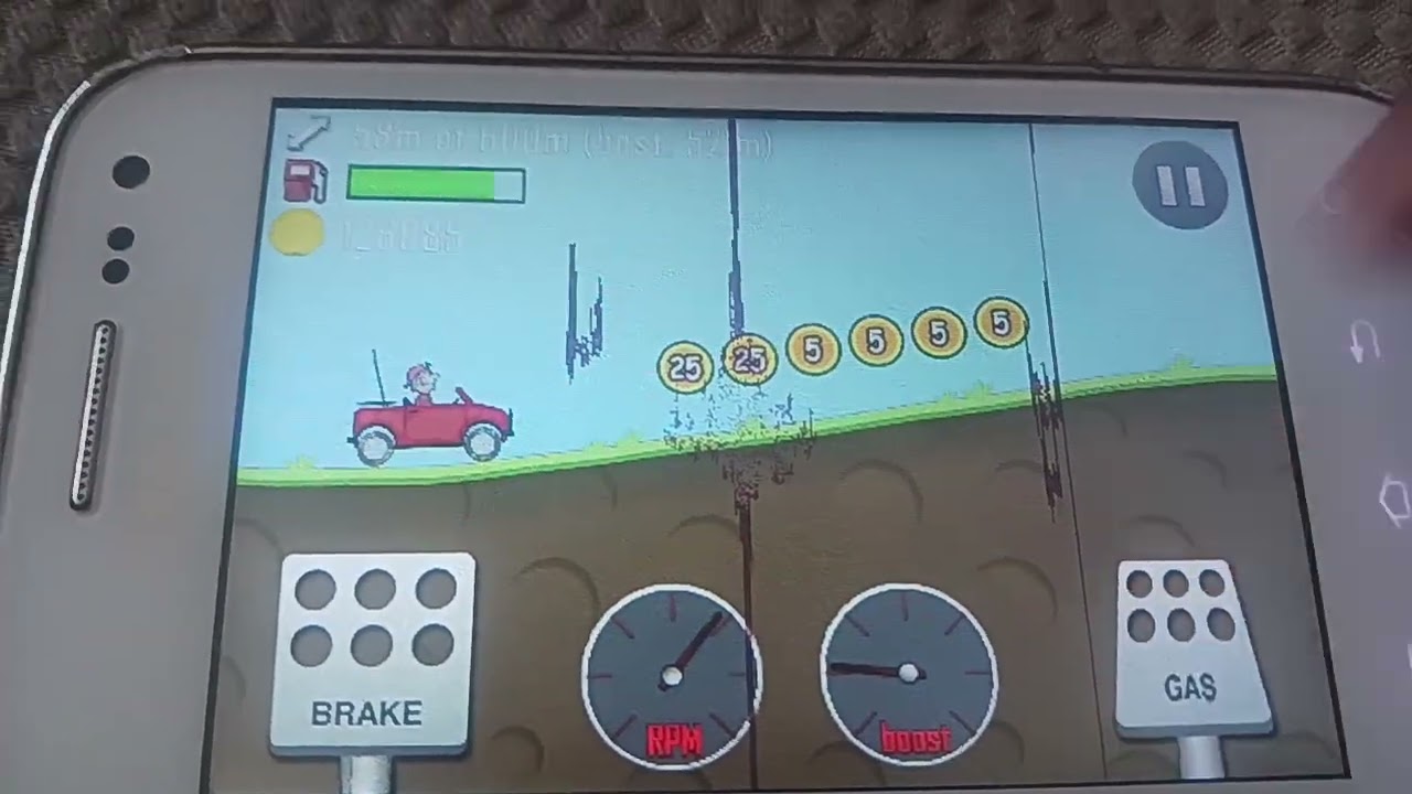 Playing Some Hill Climb Racing On Samsung Galaxy Admire 4G & Battery Empty