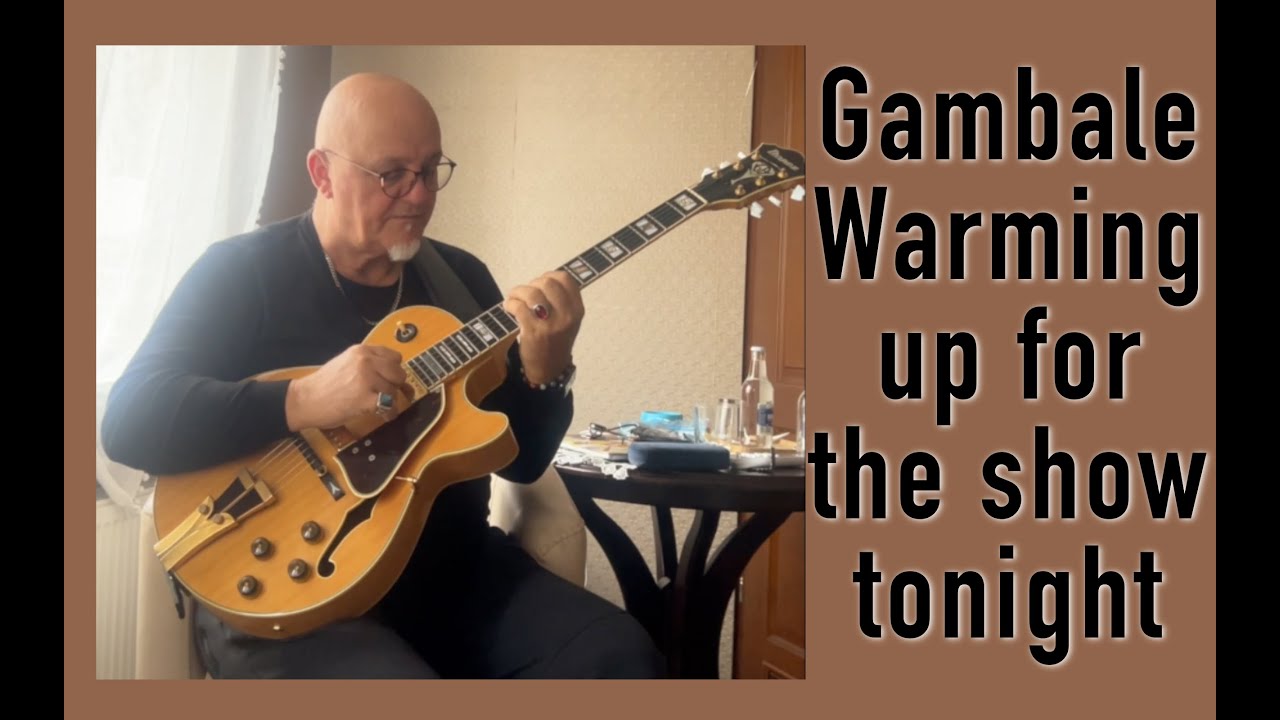 GUITARIST GAMBALE - A BIT OF BEHIND THE SCENES WARMING UP FOR HIS SHOW TONIGHT IN POLAND. ENJOY!