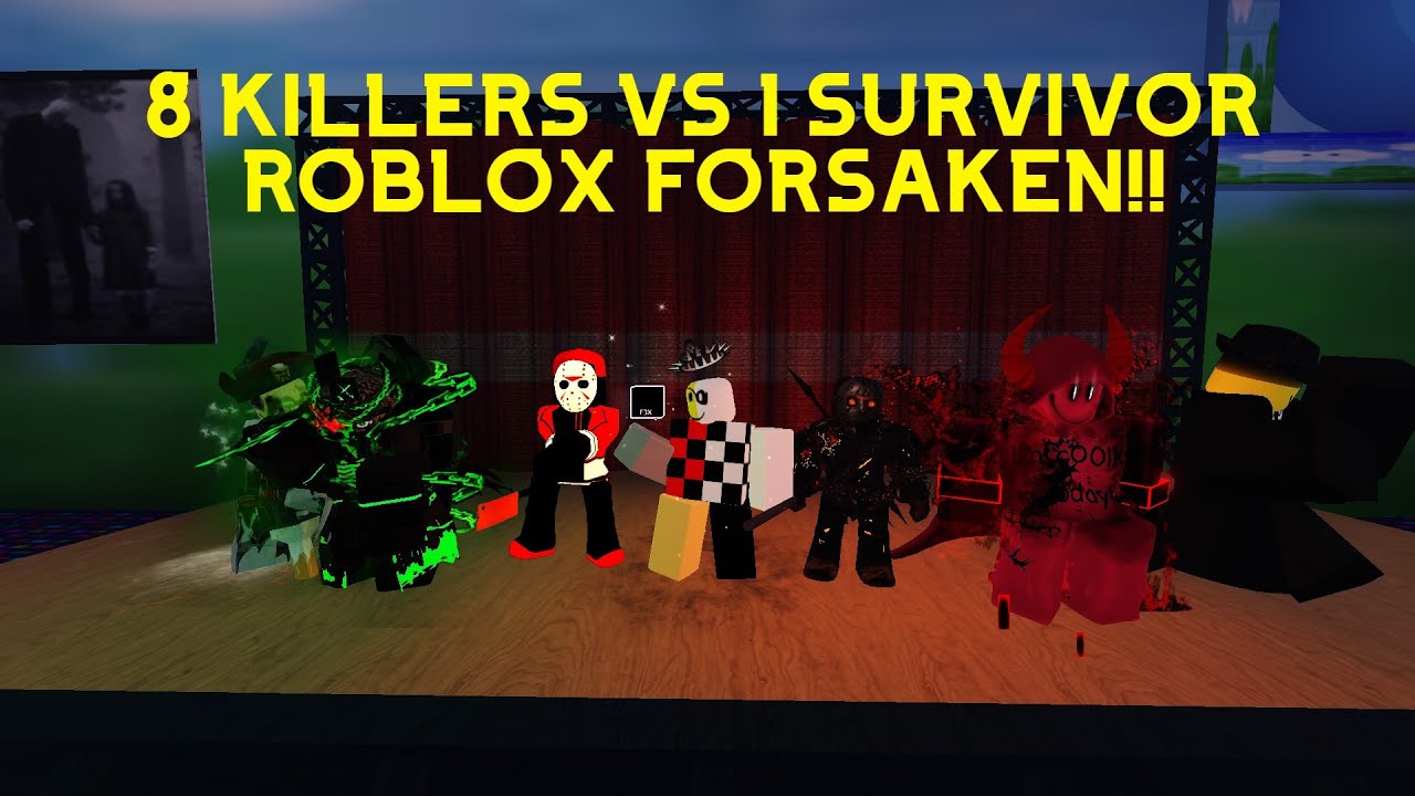 8 KILLERS VS 1 SURVIVOR (Roblox Forsaken)