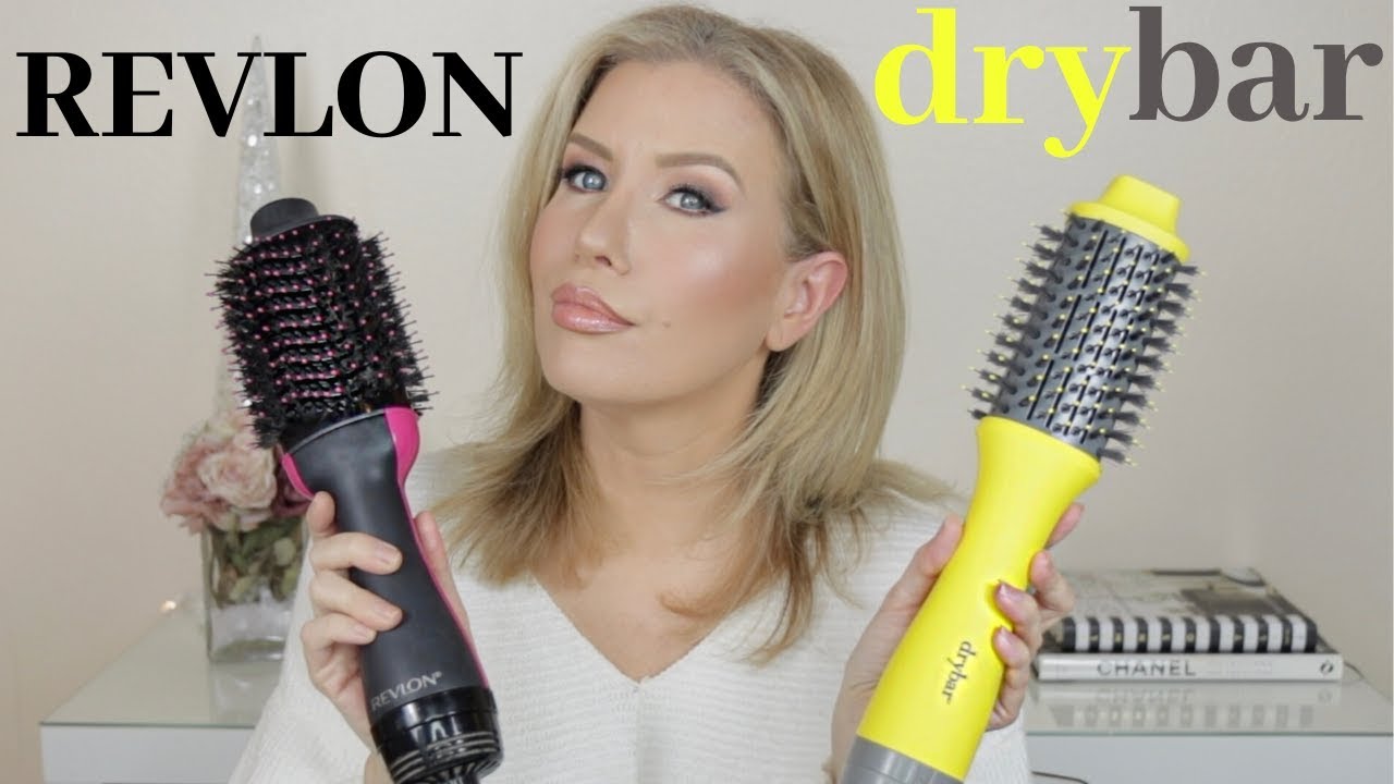 NEW Drybar Double Shot Blow Dryer Brush vs Revlon One Step Volumizer | Demo and Comparison