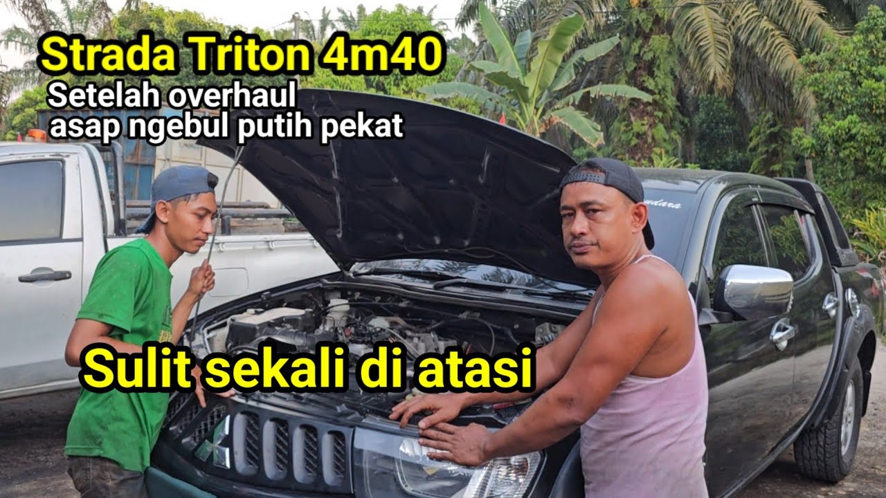 Asap ngebul putih pekat tak kunjung hilang dan tidak bertenaga setelah overhaul