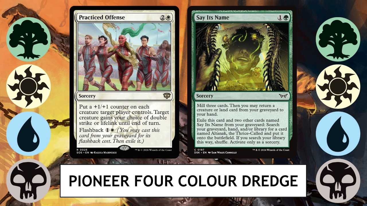 MTG Pioneer Four Colour Dredge - Определение высокого потолка и низкого пола.