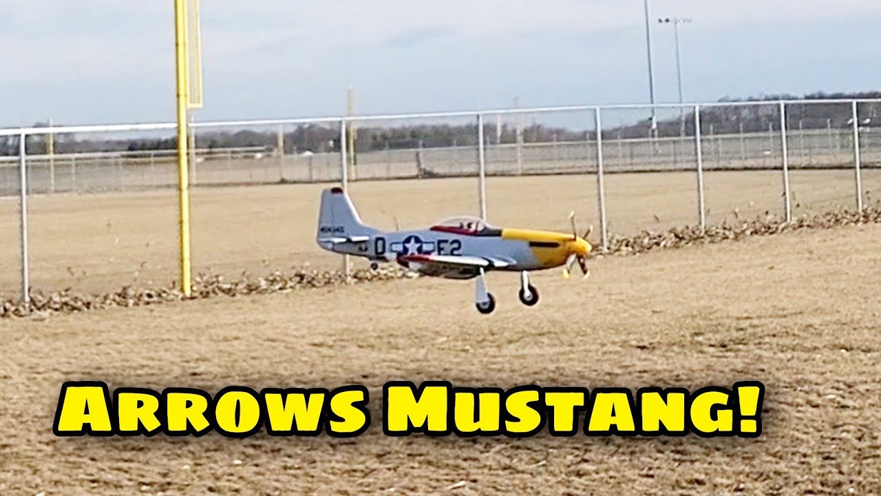 Arrows P-51 Mustang Flying On a Nice Winter Day!