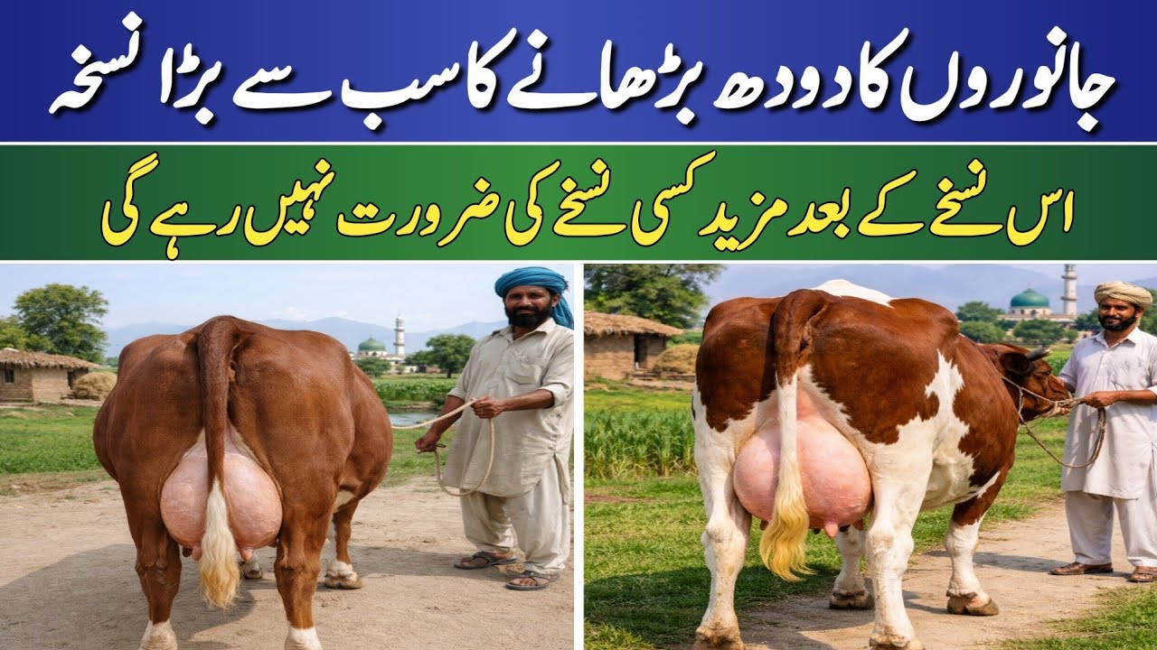 How to Increase Cow & Buffalo Milk Naturally | Best Dairy Farming Technique