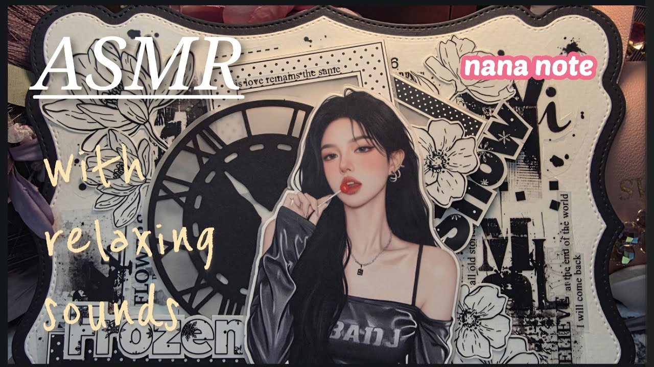 블랙 앤 화이트 감성다꾸/  Black & White Aesthetic Journaling/ ブラック＆ホワイト ジャーナル