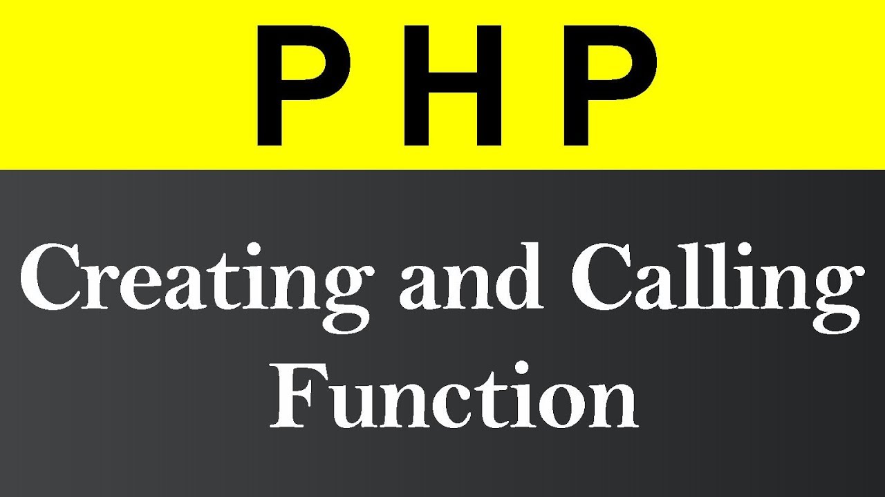 Creating and Calling a Function in PHP (Hindi)