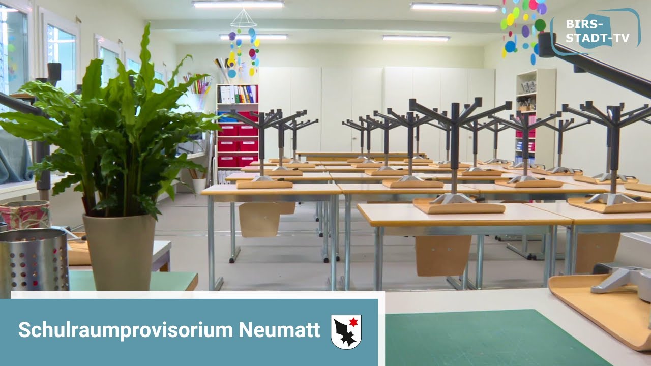 Das Schulraumprovisorium beim Neumattschulhaus - Birsstadt-TV Aesch