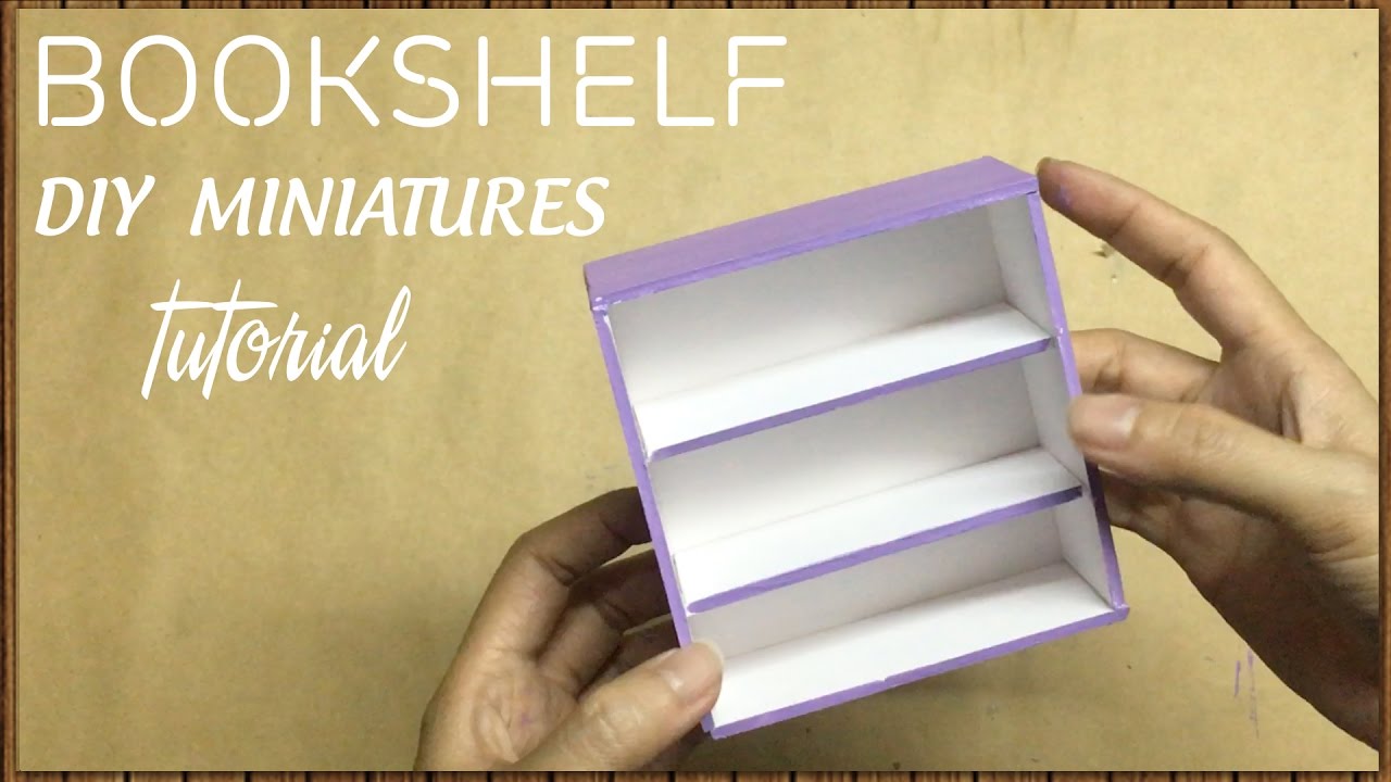 DIY Miniature Bookshelf Tutorial | How to Make a Miniature Bookshelf for Your Barbie Doll | N&L DIY