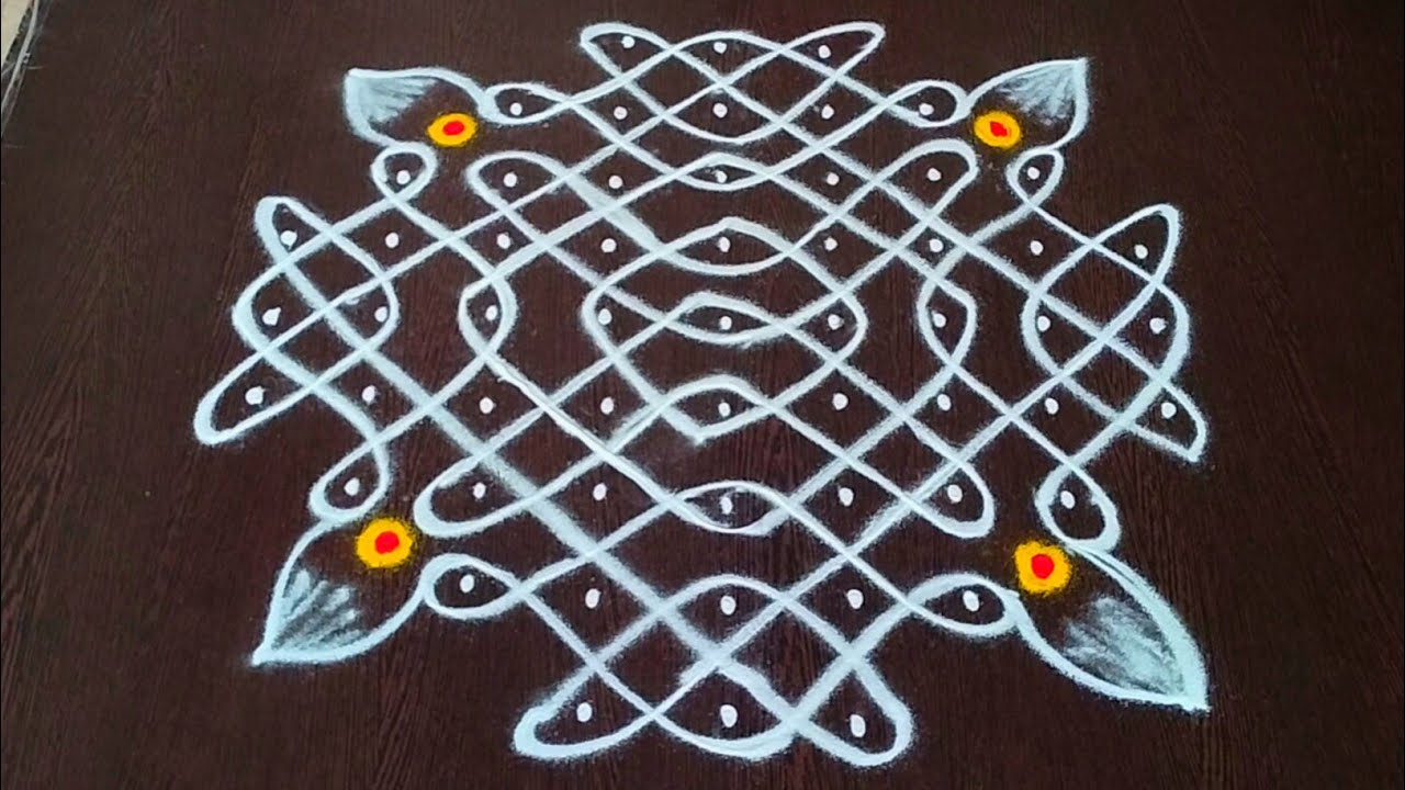 Easy Daily rangolis | Melikala muggulu | Sikku kolams | 9dots Rangolis | Easy muggulu | Neli kolam.