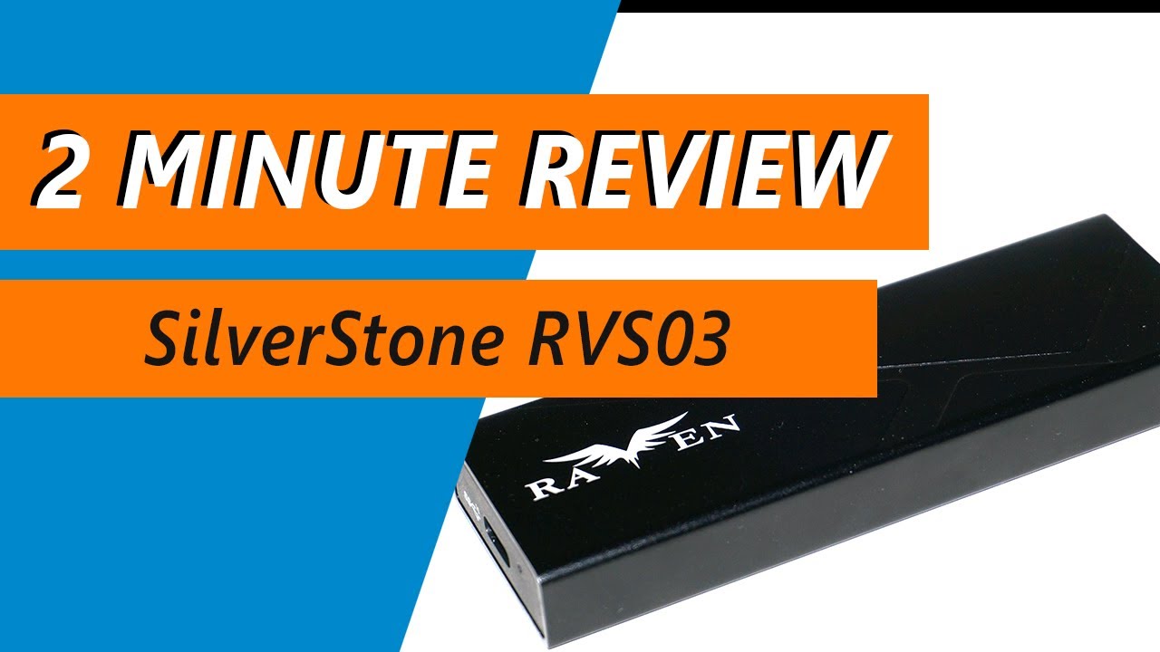 Making a fast DIY portable SSD with the SilverStone RVS03 - Review