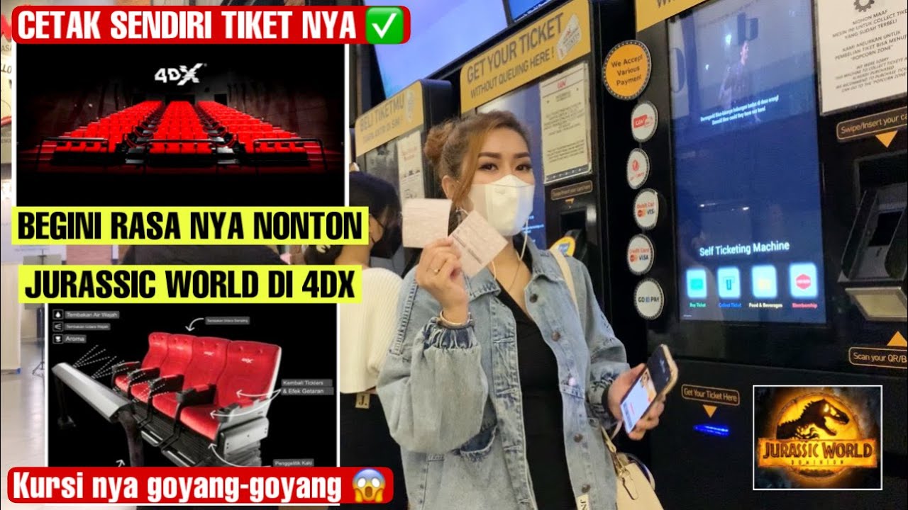 TERBARU REVIEW TIPE 4DX CGV CINEMA 2022 DAN CARA CETAK TIKET DI CGV #jurassicworld