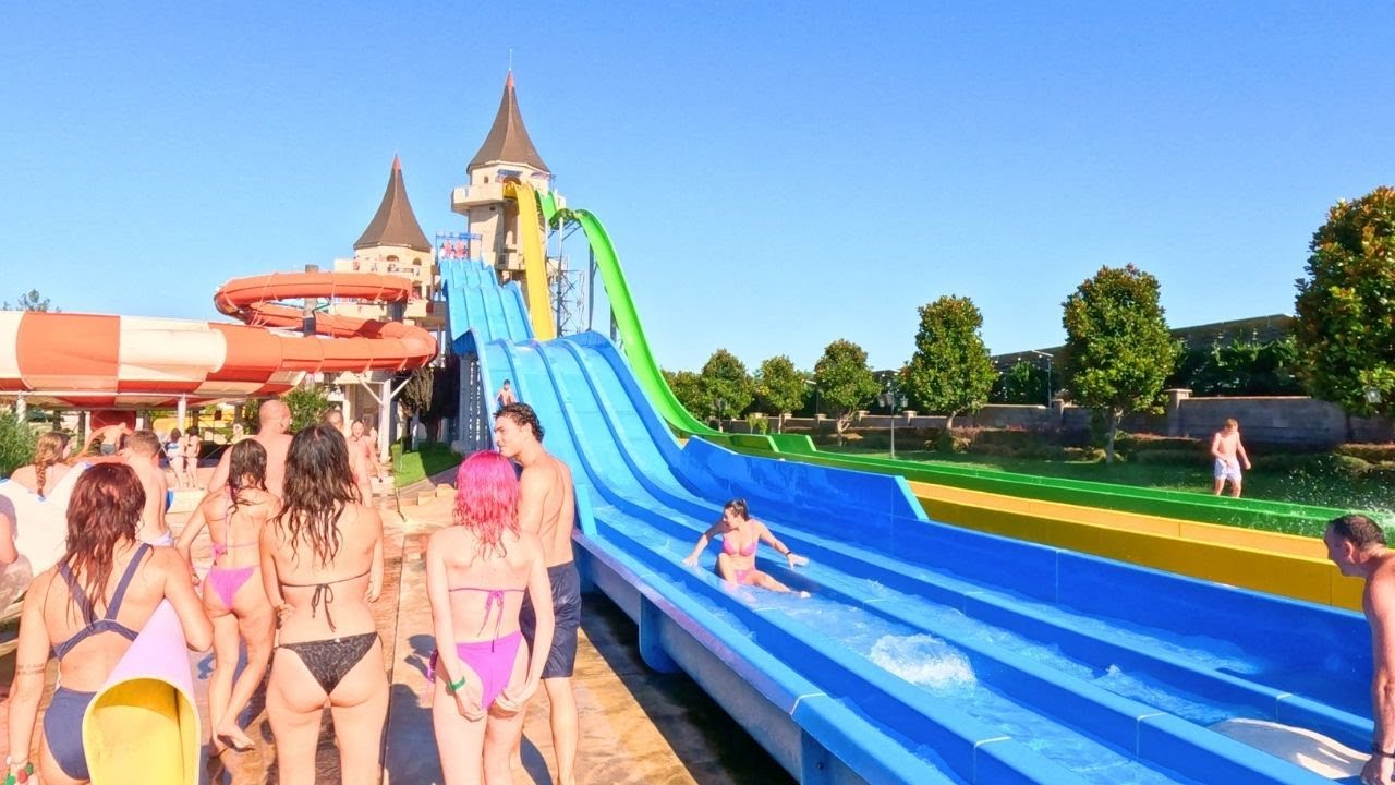 Unseen Secrets: Exploring Europe's INSANE Water Park. Aquaparadise in Bulgaria. All Waterslides