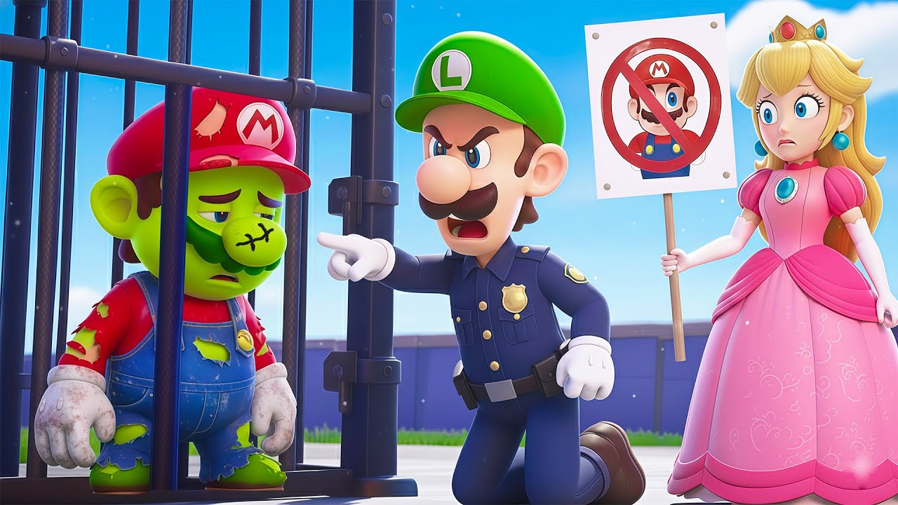 MARIO BREAKS FREE FROM PRISON! Can Luigi Catch Him! | The Super Mario Bros Animation