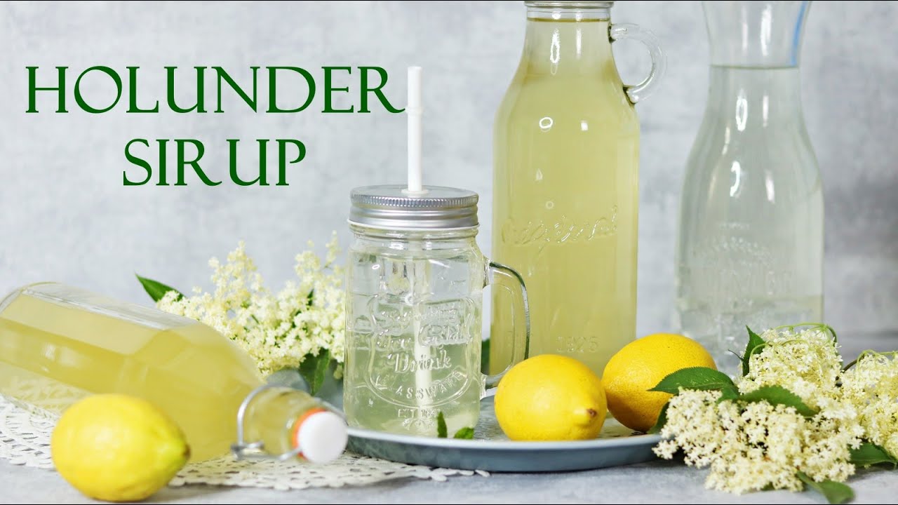 HOLUNDERBLÜTENSIRUP MIT GELINGGARANTIE! HOLLERSAFT - HOLLERSIRUP - ELDERFLOWER CORDIAL RECIPE