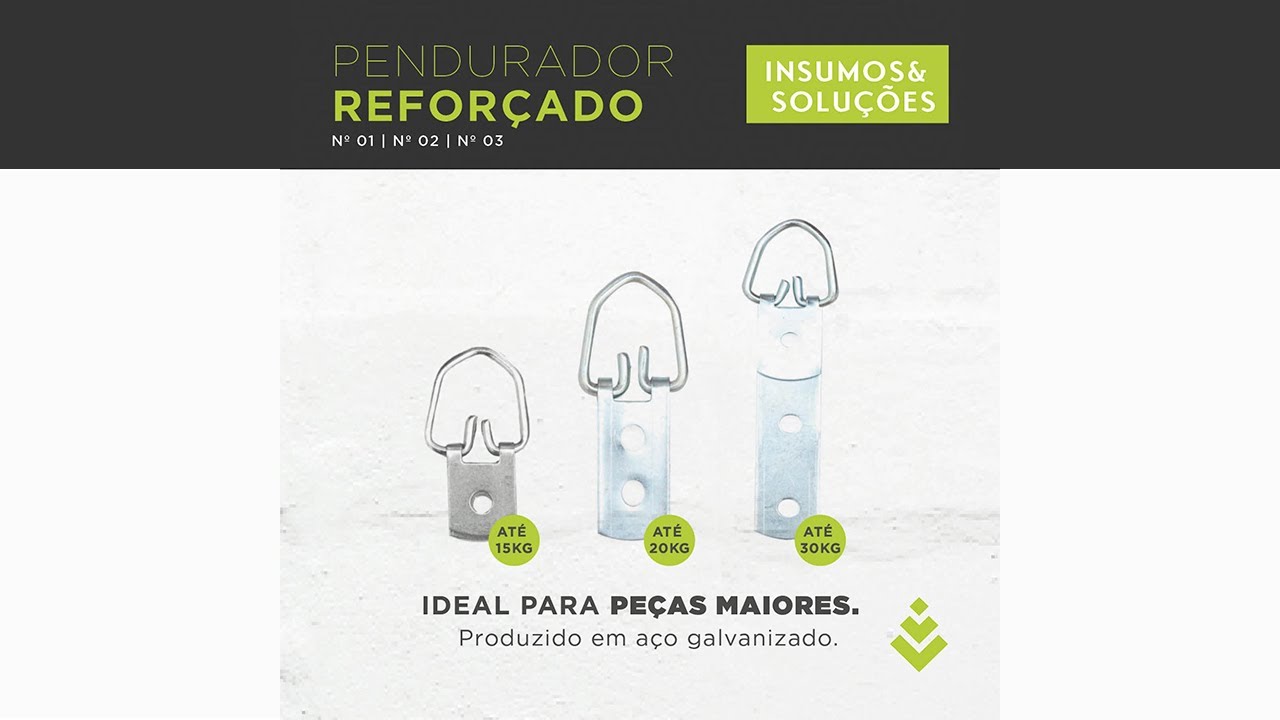 Confira os penduradores reforçados ideais para quadros grandes e mais pesados