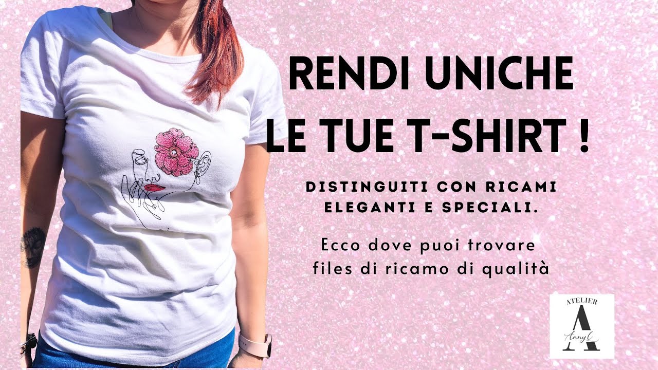 Ricama una t-shirt con files di ricamo di qualità! Ecco dove trovarli.