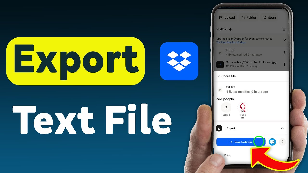How To Export Text File From Dropbox On Mobile (Updated)