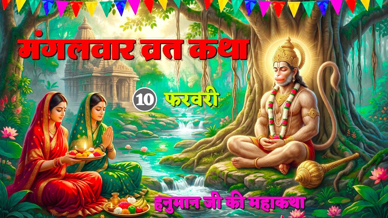🚩मंगलवार की पौराणिक कथा । Mangalvar Vrat Katha । हनुमान जी की अद्भुत कथा । 10 Feb... 🚩 सच्ची कहानी।🌼